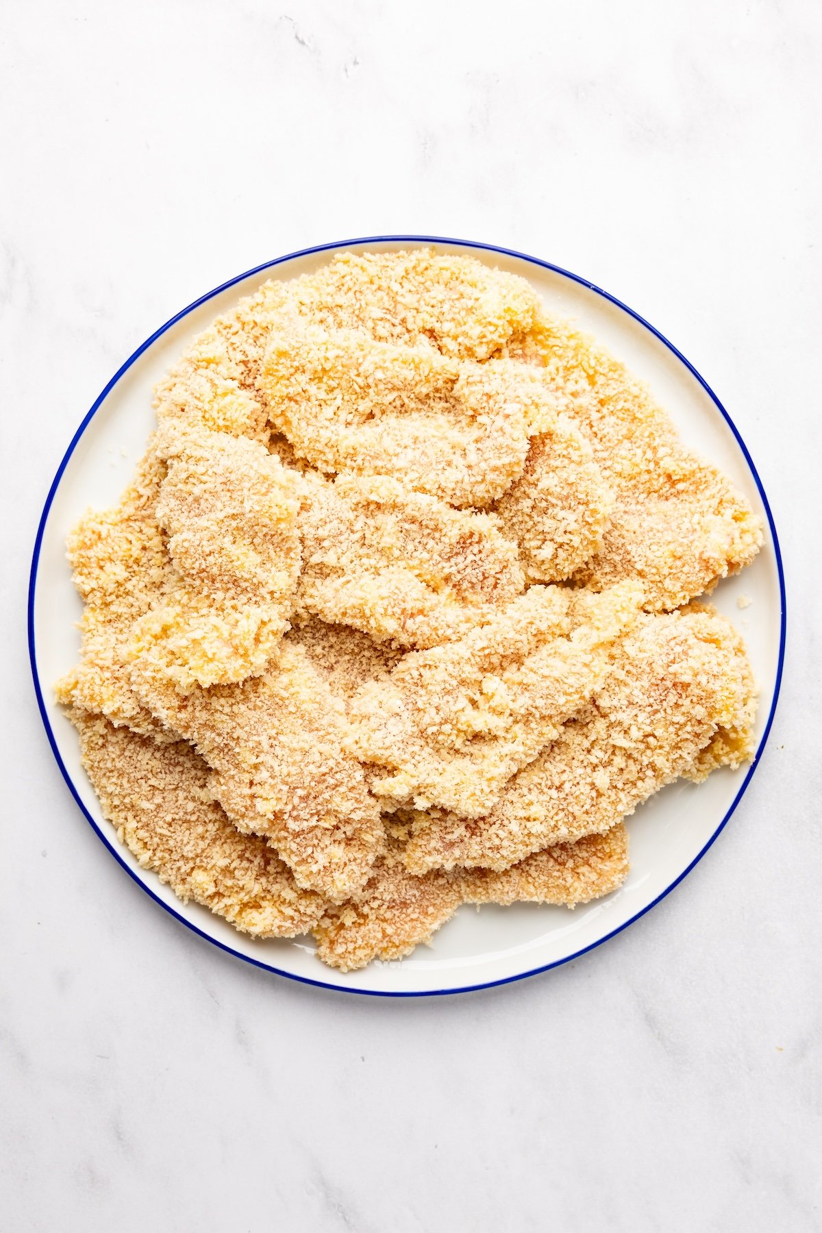 breaded chicken on plate