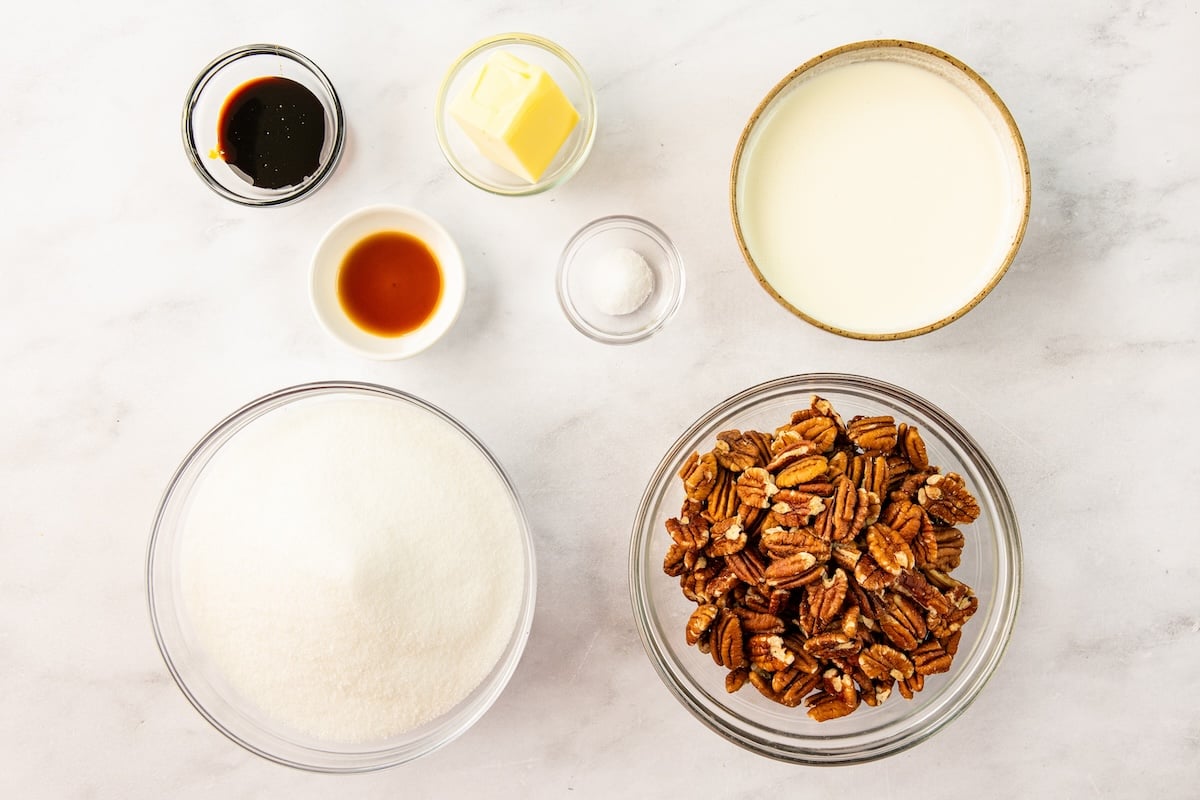 Pecan praline ingredients