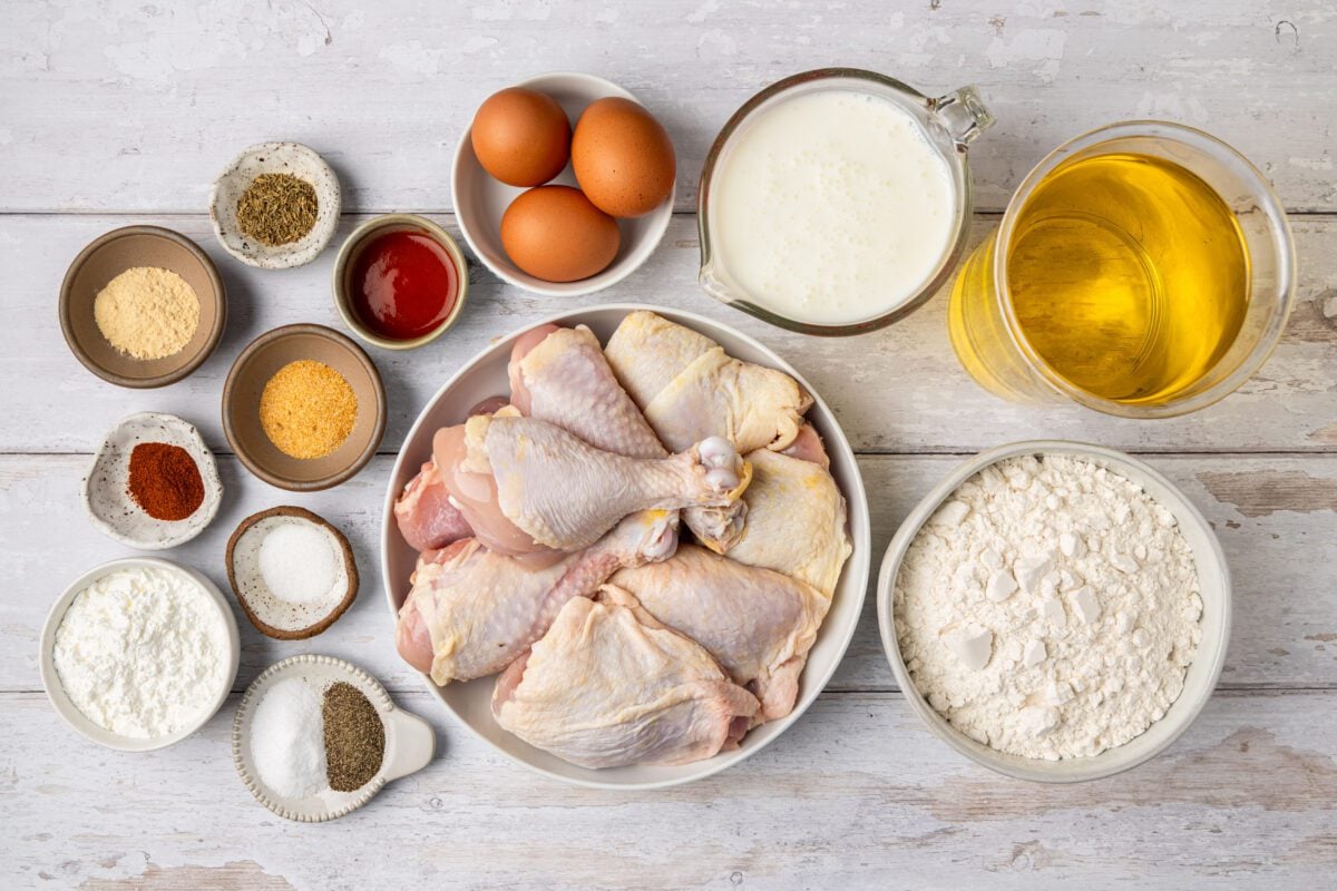 fried chicken ingredients
