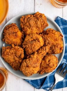 fried chicken on platter