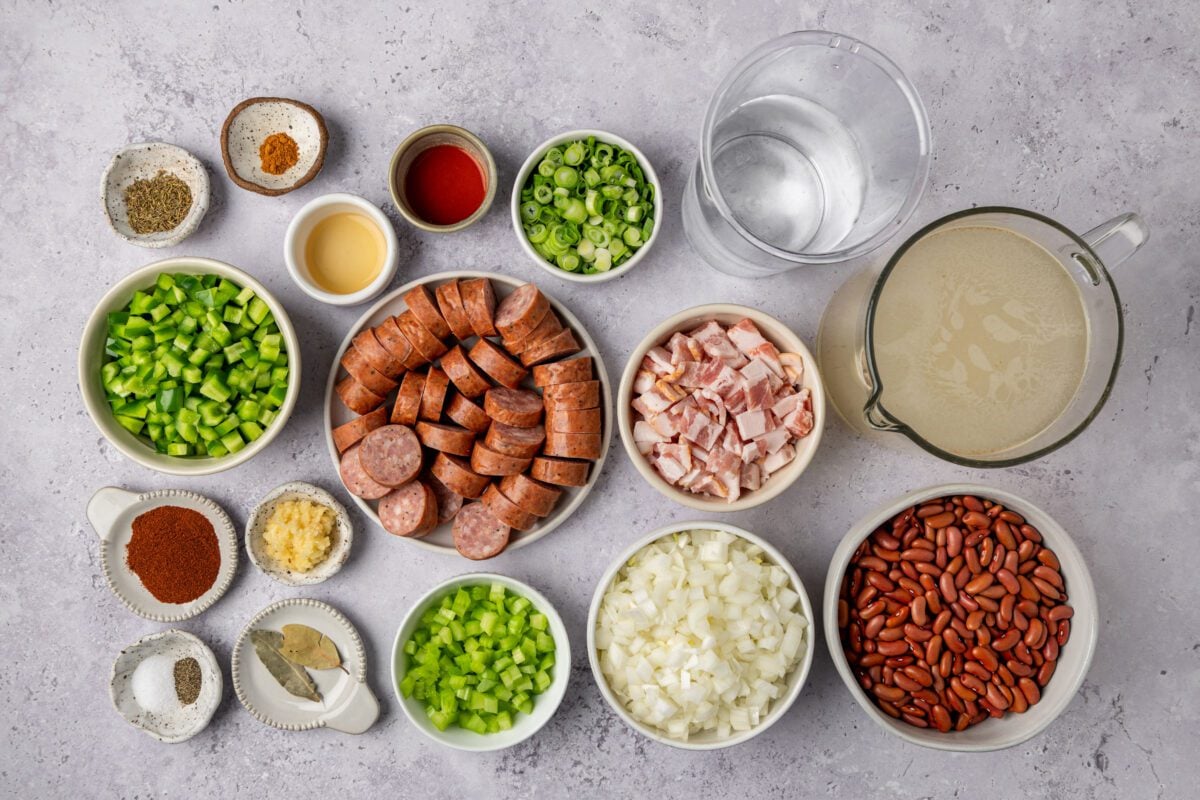 red beans and rice ingredients