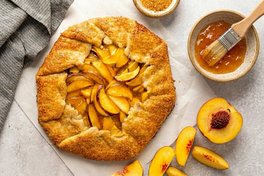 Peach Galette Recipe (Rustic Summer Dessert)