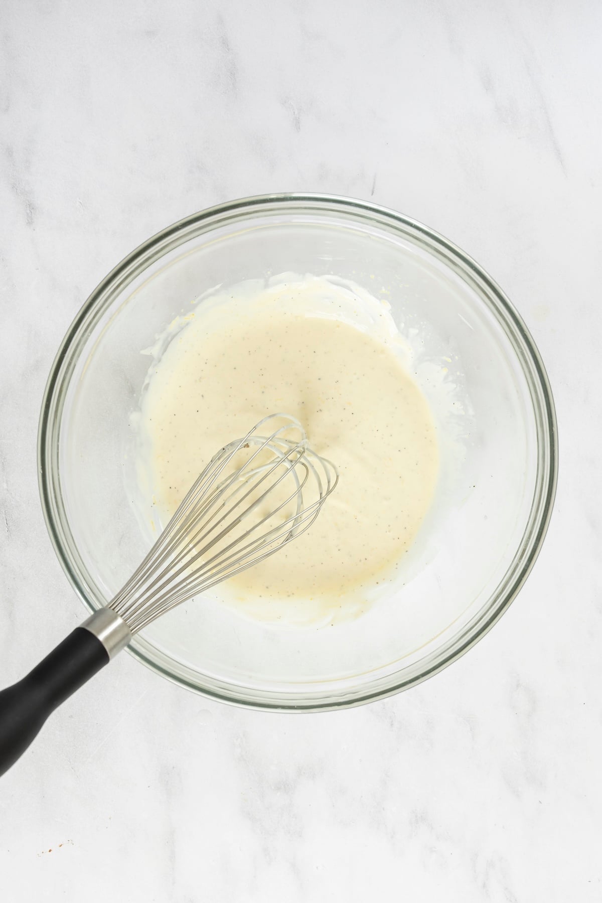 whisked waldorf salad ingredients