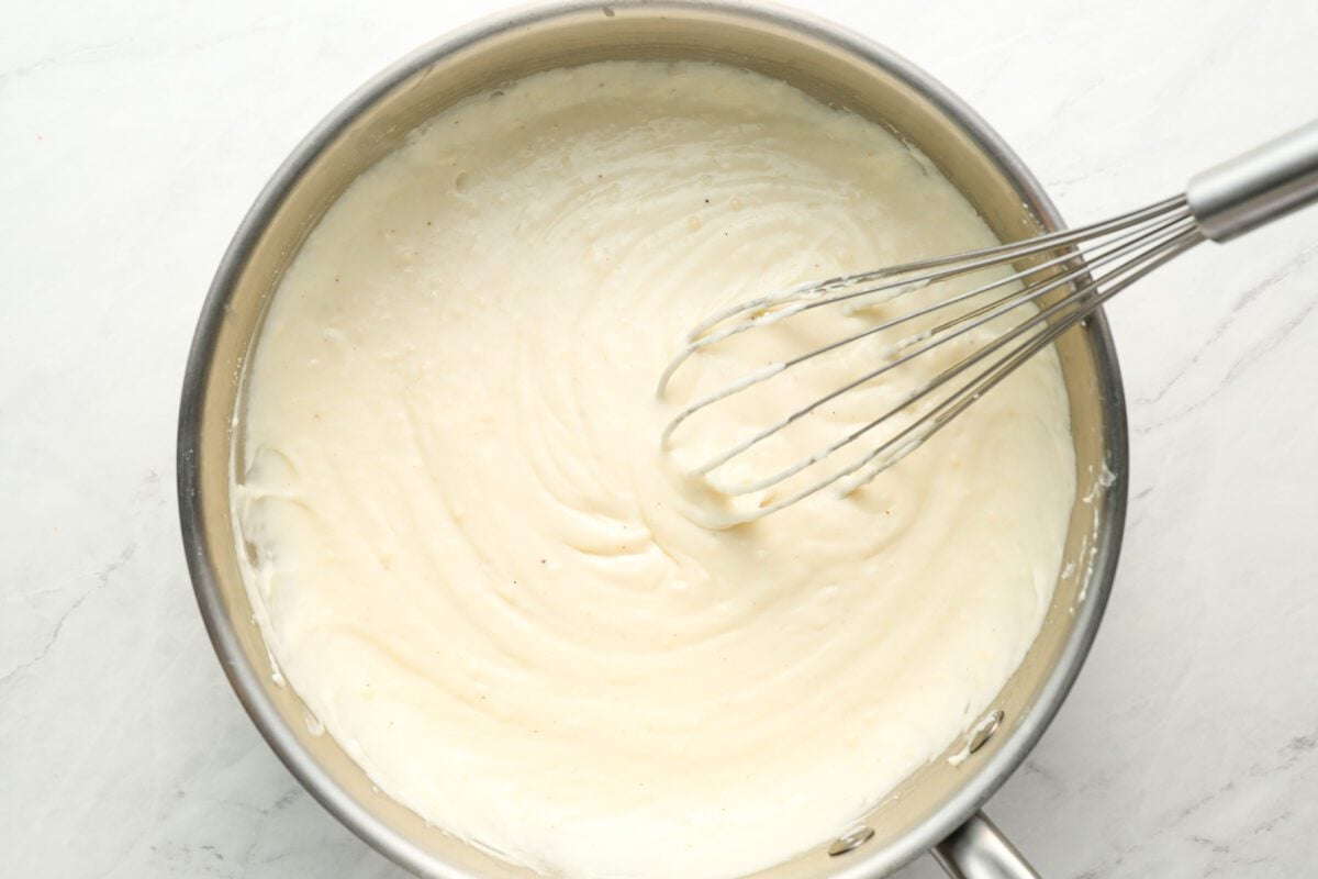 Bechamel off of heat